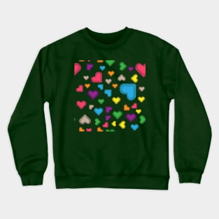 impossible colorful heart Crewneck Sweatshirt